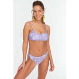 Trendyol Lilac Daisy Patterned Bikini Bottoms | ePonuda.com