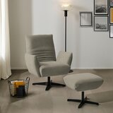 Dieter Knoll FOTELJ, sivorjava tekstil | Shoptok.si