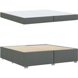  Konstrukcija postelje Temno siva 200 x 200 cm blago | Shoptok.si