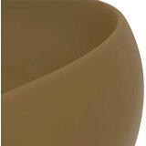  Luksuzni okrugli umivaonik mat krem 40 x 15 cm keramički | shoptok.hr