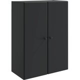 vidaXL Omara za steno Črna 66 x 34,5 x 90 cm Inženirski les, (5000246887) | Shoptok.si