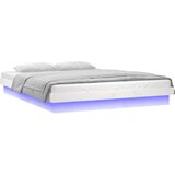  LED okvir kreveta bijeli 180x200 cm veliki bračni masivno drvo | Eponuda.ba