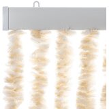  Zastor protiv muha bež i bijeli 100 x 200 cm od šenila | Eponuda.com