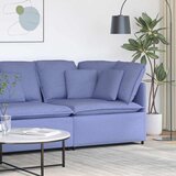 Modularna kutna sofa s jastucima traperice plave boje 100 cm | shoptok.hr
