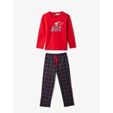 Koton Pajama Set - Red - With Slogan Cene