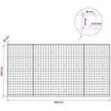  Gabion s žicom debljine 5 mm i mrežom 10x10 cm 400x30x200 cm | shoptok.hr