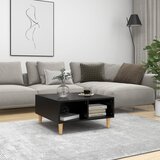 Furnova Klubska mizica črna 60x60x30 cm iverna plošča, (21915549) Cene
