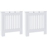  Pokrivač radijatora 2 pcs Bijelo 78 x 19 x 81,5 cm | shoptok.hr
