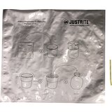 Justrite posebne vreče za odpadke, prevlečene z aluminijem, srebrne barve, de 10 kosov, 15 l | Shoptok.si