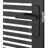 Staklena vrata Prugasti Crna 83 x 3,5 x 201,5 cm Aluminij | shoptok.hr