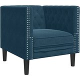  Chesterfield garnitura od 3 dijela s jastucima, plava baršunasta | shoptok.hr