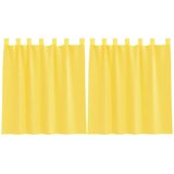 vidaXL Voile zavese z zankami 2 kosa rumene 140x140 cm, (5000297639) | Shoptok.si