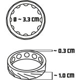 You2Toys 4v1 - Komplet obročkov za penis in moda - 2 kosa (naravno črna) | Shoptok.si