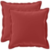  Jastuk s jastukom HOUTEN 2 kom. Vinska crvena Poliester - boja crnog vina 35 x 35 cm 2 | shoptok.hr