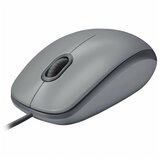 Logitech M110 Corded Mouse - SILENT - MID GREY - USB