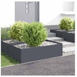 vidaXL Ograda oko Travnjaka 4 kom. 100 x 60 x 35 cm Čelik Antracit - Antracit 100 x 60 x 35 cm 4 Cijene