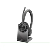 Voyager 4320 USB-C Headset +BT700 dongle +Charging Stand, Black