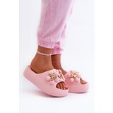 Boto Women's Foam Slides With Decorations On Thick Sole Pink Bremavia | Eponuda.ba