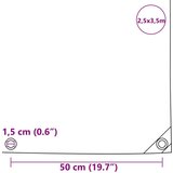 vidaXL Cerada 650g / m² Maslinasto zelena 2,5 x 3,5 m | shoptok.hr