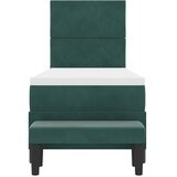  Krevet s opruga kutije Tamnozelena 200 x 80 cm Baršun | shoptok.hr