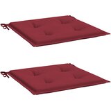  Jastuci za vrtne stolice 2 kom boja vina 40x40x4 cm od tkanine | shoptok.hr