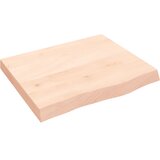  Zidna polica 60 x 50 x (2-6) cm neobrađena masivna hrastovina | shoptok.hr