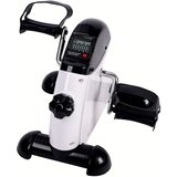 Mini sobni bicikl sa LCD zaslonom - bijeli | shoptok.hr