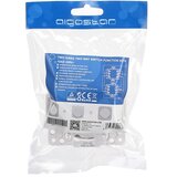 Aigostar Dupli prekidač bez okvira č. 6 + 6 srebran | Eponuda.com