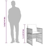 vidaXL 13-dijelni vrtni blagovaonski set s jastucima svijetlosivi | shoptok.hr