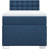 Krevet s oprugama i madracem plavi 90 x 200 cm od tkanine | shoptok.hr