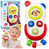 Lean Toys Interaktivni telefon za malčke z gibljivimi elementi, lučmi, zvoki Cene