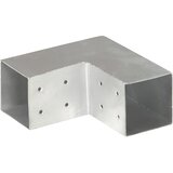  Spojnici za stupove u L-obliku 4 kom pocinčani metal 81 x 81 mm | shoptok.hr
