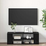  Set TV komoda Crni hrast 102 x 35 x 35 cm Konstruirano drvo | shoptok.hr