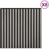 Zidne panele 8 pcs Siva 60,5 x 60 cm | shoptok.hr