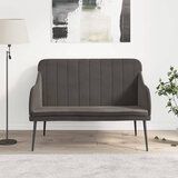  Klupa tamnosiva 110 x 76 x 80 cm baršunasta | shoptok.hr