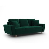 Cosmopolitan Design Zelena baršunasti sklopiva/s prostorom za odlaganje sofa 235 cm Kyoto – | shoptok.hr