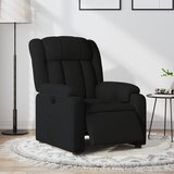  Električni naslonjač od tkanine crni | shoptok.hr