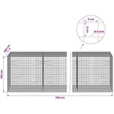  Gabion s žicom debljine 5 mm i mrežom 5x5 cm 700x100x100 cm - 100 cm 100 cm 700 cm | shoptok.hr