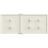  Jastuci za stolice 4 kom prošarano krem 120x50x4 cm tkanina | shoptok.hr