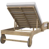 Bessagi Garden Vrrtni Ležalnik Elja, Krem, Les Akacije | Shoptok.si