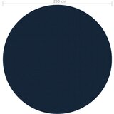  Plutajući PE solarni pokrov za bazen 250 cm crno-plavi | shoptok.hr