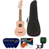 Fender Venice Soprano Ukulele WN Shell Pink SET Soprano ukulele Shell Pink