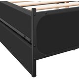  Okvir kreveta s ladicama crni 135 x 190 cm konstruirano drvo | shoptok.hr