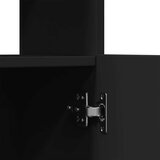 vidaXL Visoka omara črna 63x33x140 cm inženirski les | Shoptok.si