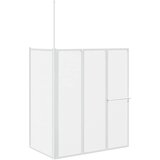  Zavjesa za kadu Matirano 120 x 70 x 137 cm Aluminij | shoptok.hr