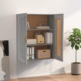 The Living Store Stenska omarica siva sonoma 69,5x32,5x90 cm inženirski les - Stenska Omarica, (21431213) Cene