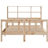 vidaXL Knjižna postelja brez vzmetnice 160x200 cm trdna borovina | Shoptok.si