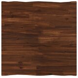  70 x 70 x 75 cm Čvrsto drvo akacije Tamno smeđa i crna - tamno smeđa i crna 70 x 70 x 75 cm Živi rub | shoptok.hr