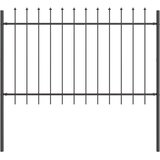  Vrtna Ograda 8 pcs Siva 13,6 x 1 m Čelik s prahom | shoptok.hr