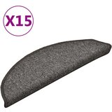 vidaXL Preproge za stopnice 15 kosov temno sive 56x17x3 cm | Shoptok.si